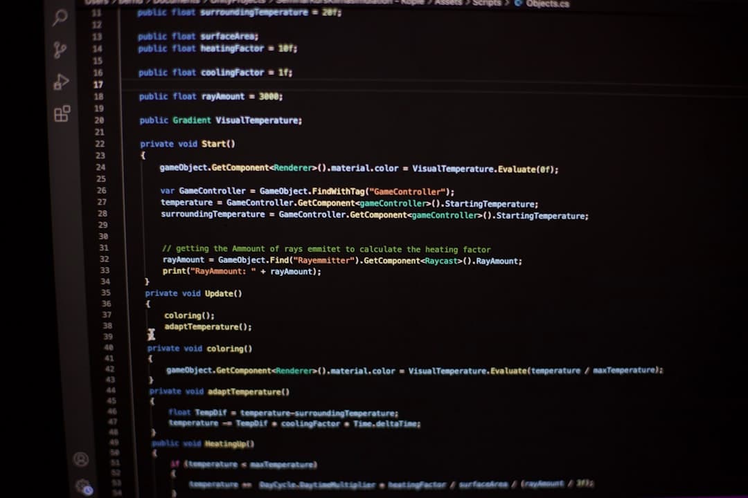 a computer screen with a bunch of lines on it