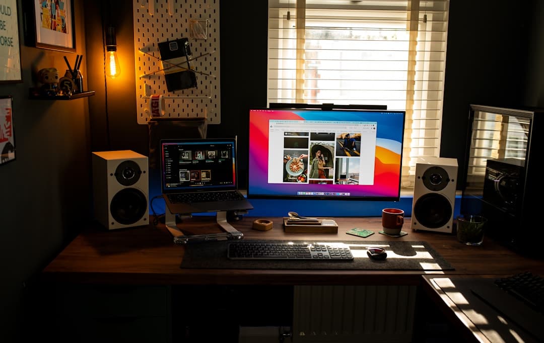 Remote work home office setup